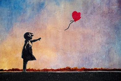 DeviantArt: More Like Banksy's Balloon Girl 1 By Fruitnats