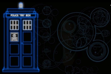 Neon TARDIS From Doctor Who Wallpapers   TV Show Wallpapers