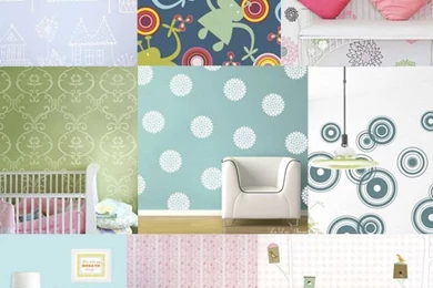 Inspiration Design Board: Wallpapers & Decals For The Nursery ...