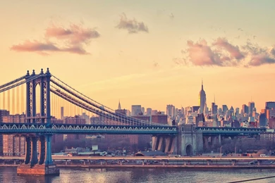 Manhattan Bridge Sunset View Wallpapers   Travel HD Wallpapers