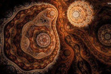 Brown Fractal Design Wallpapers   Abstract Wallpapers