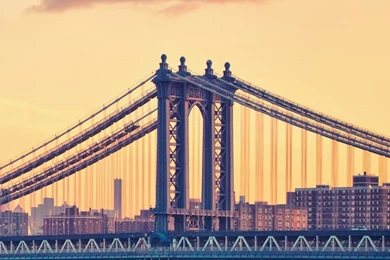 Download Wallpapers 1080x1920 New York, Manhattan, Bridge, Sky ...