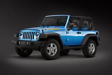 Blue Jeep Wrangler Front Side View Wallpapers 28327