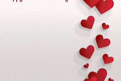 Valentine's Day Retro Dots Backgrounds Card Design Vector