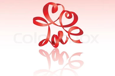 Red Heart Scribble With Lines Texture On White Background. Element ...