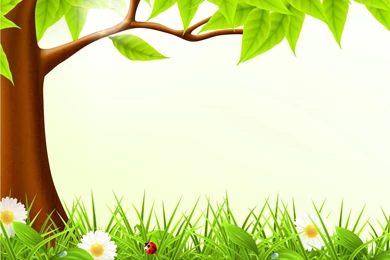 Cute Forest Spring Backgrounds   Design, Green, Nature, Yellow ...