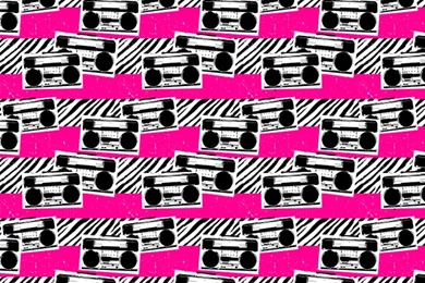 Zebra Boomboxes iPhone Wallpapers