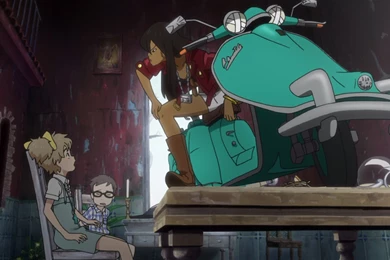 Michiko, Background, Winter, Hatchin (