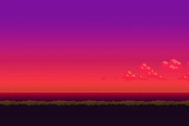 8 bit Purple Sunset Wallpapers   Digital Art Wallpapers