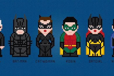 Batman And Friends 8 Bit   Batman Wallpapers