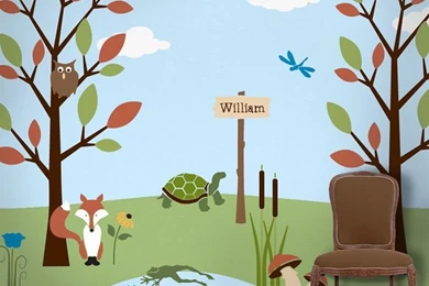 The Best Childrens Wall Murals   Wallpapers Mural Ideas