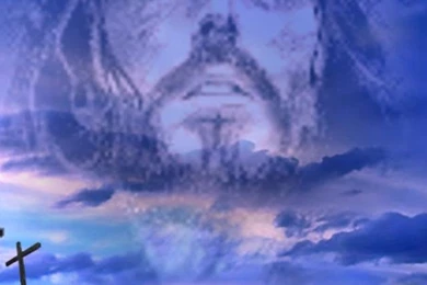 Jesus In The Clouds iPhone 5 Wallpapers (640x1136)