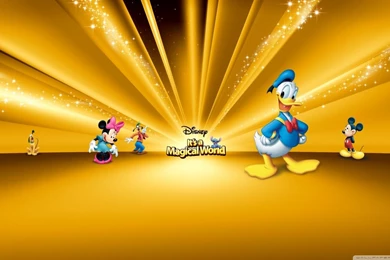 Disney Characters Gold HD Desktop Wallpapers : Widescreen : High ...