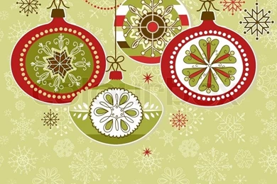 Retro Christmas Ornaments