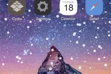 Theme Your IPhone's Home Screen With Falling Snow For The Winter ...