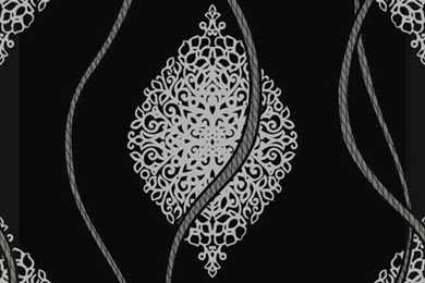 Non Woven Wall Paper Roll Metallic Silver Black 3d Abstract ...