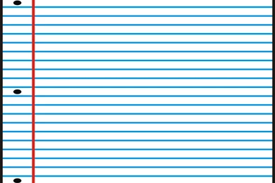 Notebook Paper Template   Best Resume Gallery