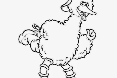 Big Bird For Kid Coloring Drawing Free Wallpapers