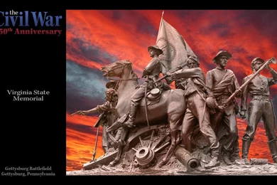 Gettysburg Battlefield: Virginia State Memorial ...   The Civil ...