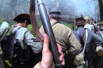 Culp's Hill. BGA 150th Gettysburg Reenactment   YouTube