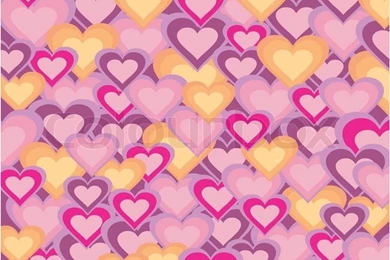 Colorful Hearts And Shapes Wallpapers