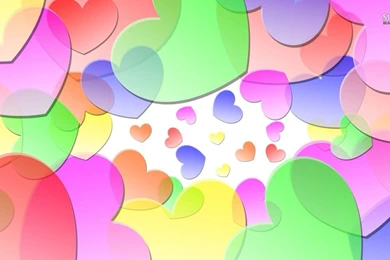 Colorful Hearts Wallpapers   Holiday Wallpapers