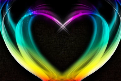 Download Wallpapers 1920x1080 Heart, Rainbow, Smoke, Colorful Full ...