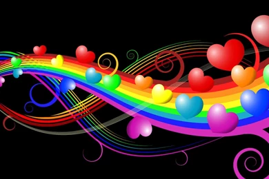 Hearts Colorful Vector, 1600x1200 Pixels : Wallpapers Tagged Heart ...