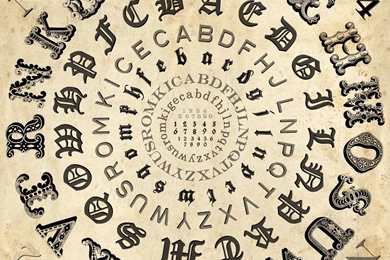 Wall Effect Writing Wallpapers ALPHABETICAL SWIRL By Wall&decò ...