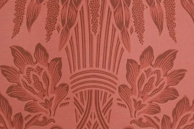 Long Gallery Damask Wallpapers Red