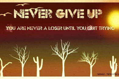 NEVER GIVE UP Wallpapers By Teriyanki On DeviantArt