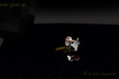 Never Give Up! (wallpaper)   Wallpapers And Art   Mine imator Forums