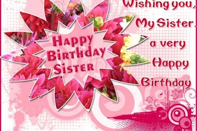Free Singing Birthday Card Animated For Sister
