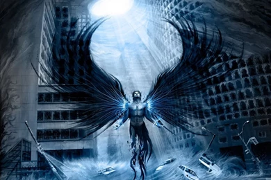 HD Fantasy Wallpapers Blue Angel With Much Power