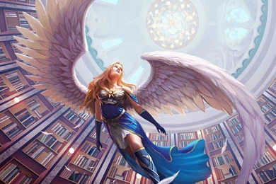Buku, Malaikat, Sayap, Perpustakaan, Wanita Desktop Wallpapers HD ...