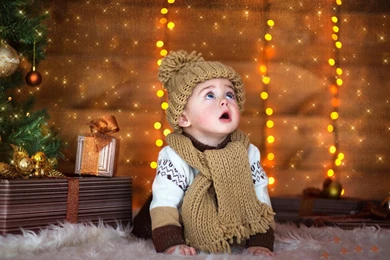 Baby, Christmas Day, Sleeping, Lovely, Hat, Photo, Cute, Hd Wallpapers