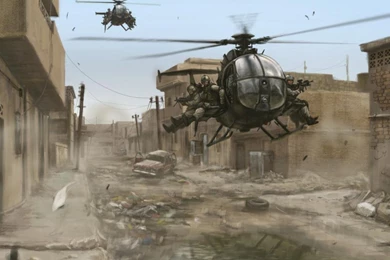 Black Hawk Down Artwork Buildings Cityscapes Delta Force Wallpapers ...