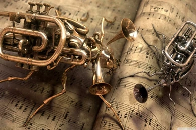 Steampunk Music HD Desktop Wallpapers : High Definition : Mobile