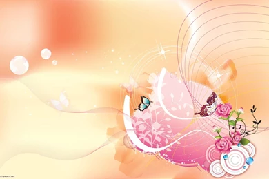 Wallpapers, Cool, Original, Rose, Design, Butterflies, Creative ...