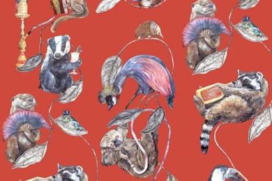 House Of Hackney HACKNEY EMPIRE Wallpapers Grenadine   De Mooiste Muren