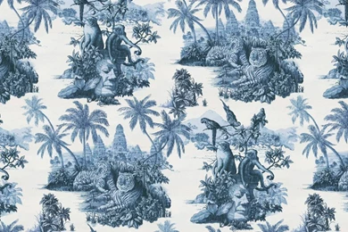 House Of Hackney SUMATRA Wallpapers Off White / Azure   De Mooiste ...