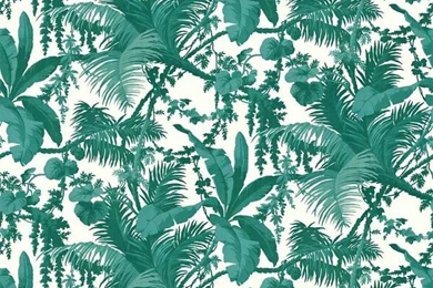 House Of Hackney PAMPAS Wallpapers White / Viridis   De Mooiste Muren