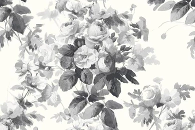 House Of Hackney LONDON ROSE Wallpapers Smoke Grey   De Mooiste Muren