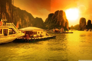 Vietnam, Ha Long Bay HD Desktop Wallpapers : Widescreen : High ...
