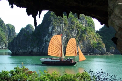 Red Dragon Cruise   Ha Long Bay Wallpapers   Beach Wallpapers