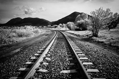 1920x1080 Rail Road Black & White Desktop PC And Mac Wallpapers