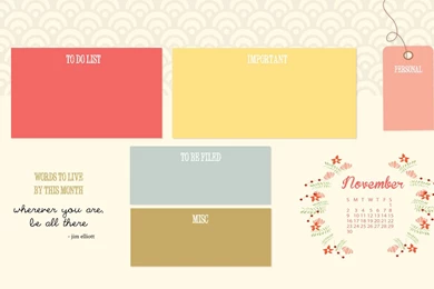 Hello November + A Freebie