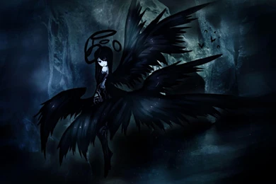 Anime Black Angel >> HD Wallpaper, Get It Now!