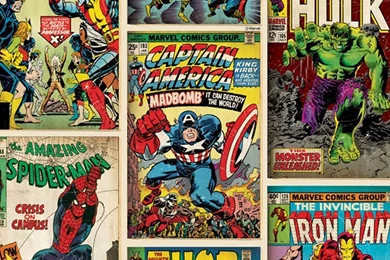 Marvel Comics Action Heroes Wallpapers 52cm X 10m From Graham ...
