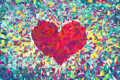 Heart Mosaic Wallpapers   Vector Wallpapers